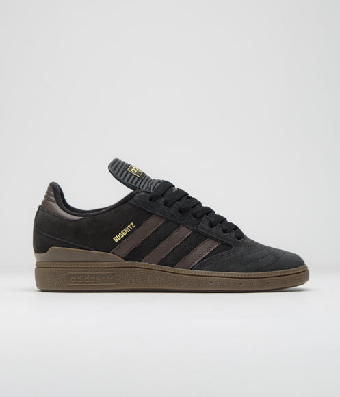 Adidas Busenitz Shoes - Core Black / Brown / Gold Metallic