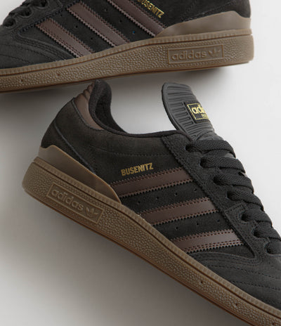 Adidas Busenitz Shoes - Core Black / Brown / Gold Metallic