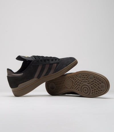 Adidas Busenitz Shoes - Core Black / Brown / Gold Metallic