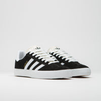 Adidas Gazelle Adv Shoes - Core Black / White / Gold Metallic thumbnail