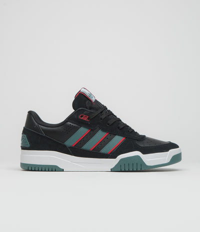 Adidas Tekkira Cup Shoes in Core Black and Preloved Teal / Better Scarlet