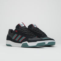 Adidas Tekkira Cup Shoes in Core Black and Preloved Teal / Better Scarlet thumbnail