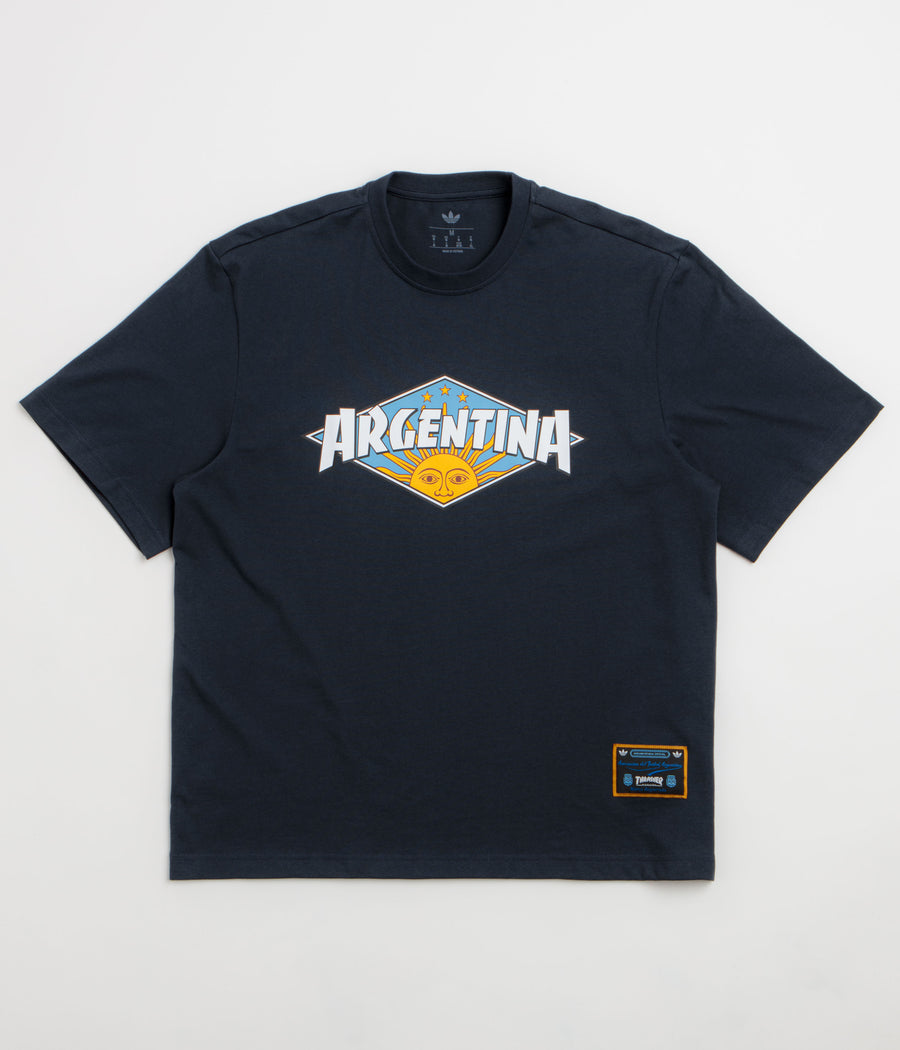 Adidas x Thrasher x AFA Argentina T-Shirt in Night Navy