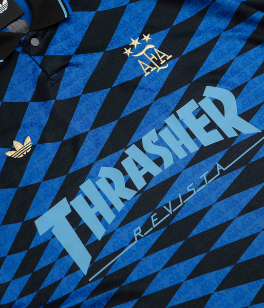 Adidas x Thrasher x AFA Jersey - Black / Blue | flatspot