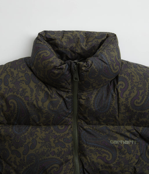 Carhartt Springfield Jacket - Paisley Print / Plant / Black | Flatspot