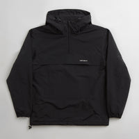 Carhartt Windbreaker Pullover Jacket - Black / White thumbnail