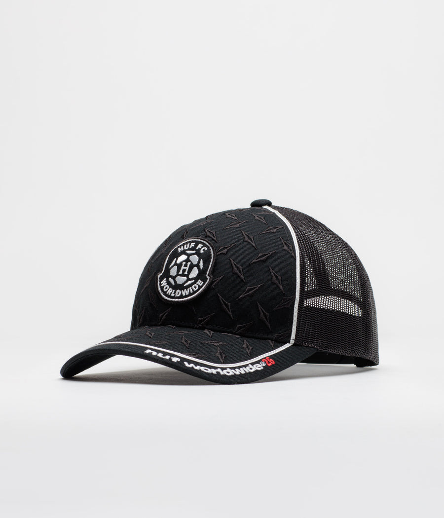 HUF Diamond Plate Trucker Cap in Black