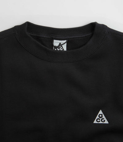 Nike ACG Tuff Fleece Crewneck Sweatshirt - Black / Black / Summit White