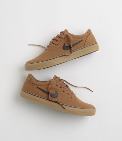 Nike SB Chron 2 Canvas Shoes in Ale Brown and Black and Ale Brown