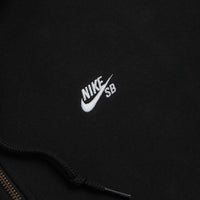 Nike SB Essential Logo Full Zip Hoodie in Black and White thumbnail