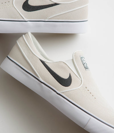Nike SB Janoski+ Slip Shoes in Summit White and Black and Summit White - White