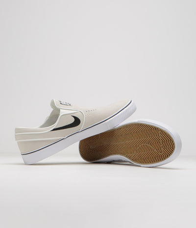 Nike SB Janoski+ Slip Shoes in Summit White and Black and Summit White - White