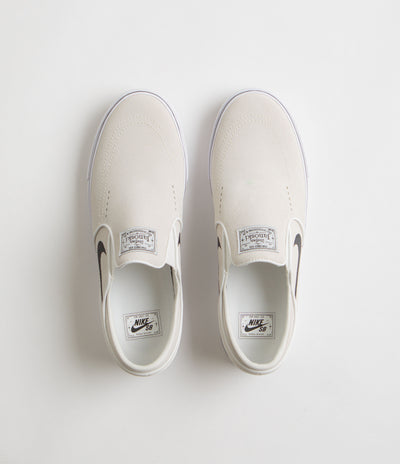 Nike SB Janoski+ Slip Shoes in Summit White and Black and Summit White - White