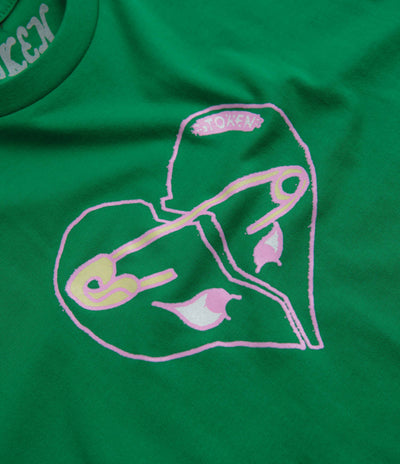Token Broken Heart T-Shirt in Kelly Green