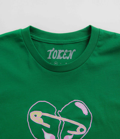 Token Broken Heart T-Shirt in Kelly Green