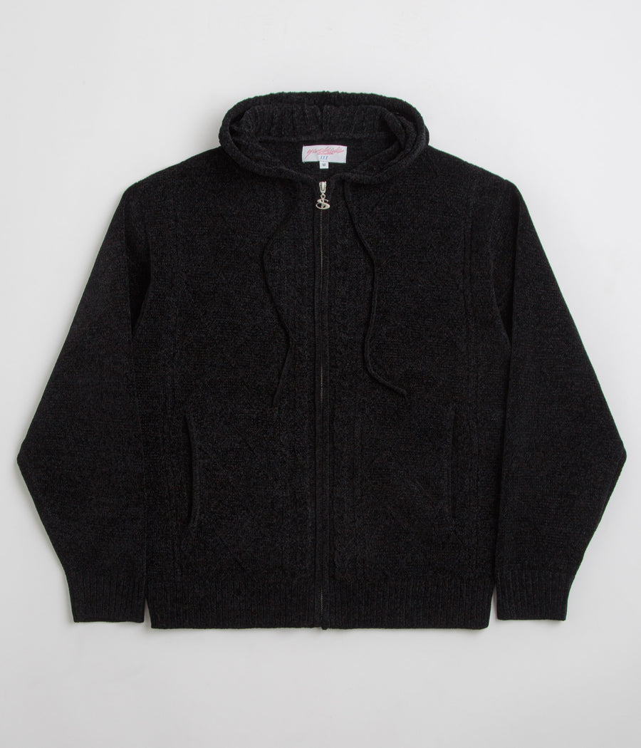 Yardsale Dreamer Chenille Hoodie in Black