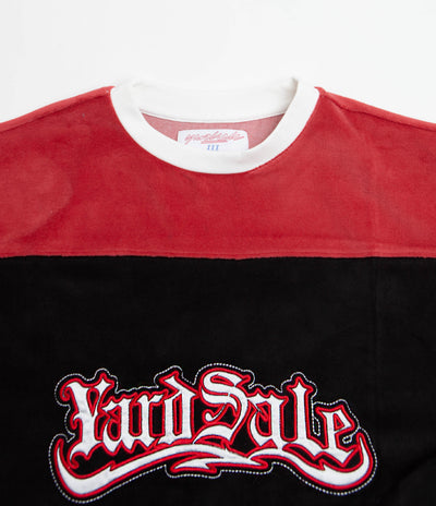 Yardsale Sierra Velour T-Shirt - Black / Red