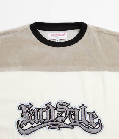 Yardsale Sierra Velour T-Shirt - Cream / Tan