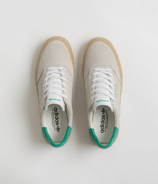 adidas gazelle silver green womens Adidas 3MC Shoes - Chalk White / Glory Green / Gum4