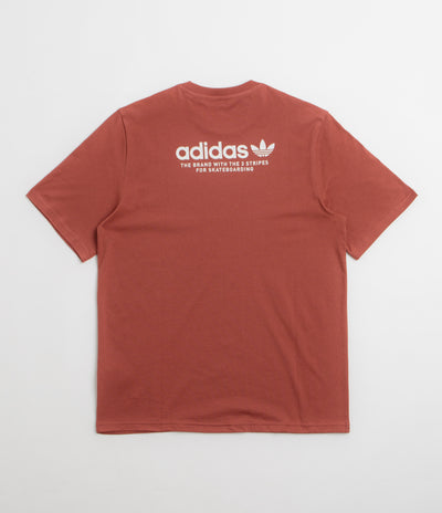 Adidas 4.0 Logo T-Shirt in Preloved Ruby