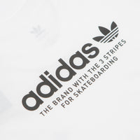 Adidas 4.0 Logo T-Shirt in White and Black / Black thumbnail
