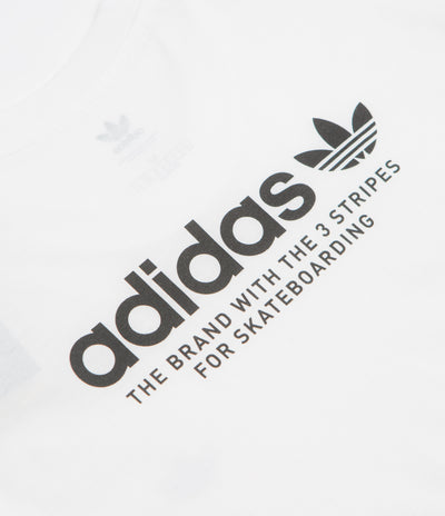 Adidas 4.0 Logo T-Shirt in White and Black / Black