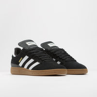 Adidas Busenitz Shoes - Black / Running White / Metallic Gold thumbnail