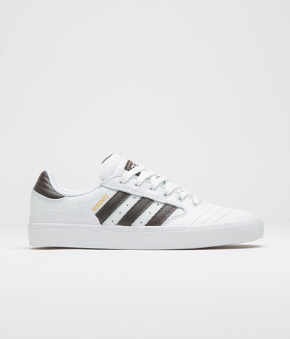 Adidas Busenitz Vulc II Shoes - FTWR White / Aurora Coffee / Gold Meta