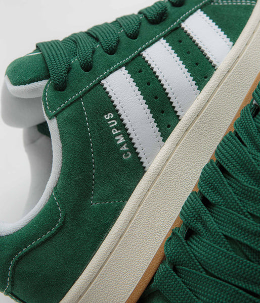 adidas gazelle silver green womens Adidas Campus 00s Shoes - Dark Green / FTWR White / Off White