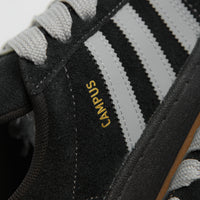 Adidas Campus Shoes in Core Black and Grey Two / Gold Metallic thumbnail