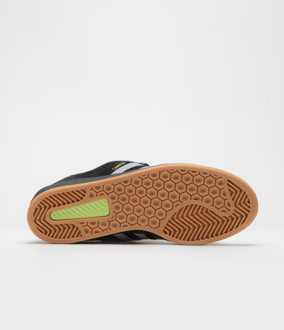 Adidas Campus Shoes in Core Black and Grey Two / Gold Metallic