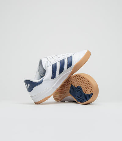 Adidas Copa Premiere Shoes in FTWR White and Dark Blue / Gum 3