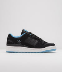 Adidas Forum 84 Low ADV Shoes in Core Black and Blue Burst / Carbon