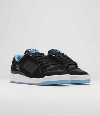 Adidas Forum 84 Low ADV Shoes in Core Black and Blue Burst / Carbon
