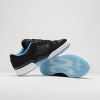 Adidas Forum 84 Low ADV Shoes in Core Black and Blue Burst / Carbon thumbnail