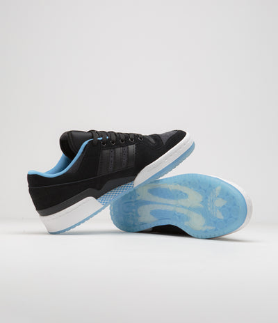 Adidas Forum 84 Low ADV Shoes in Core Black and Blue Burst / Carbon