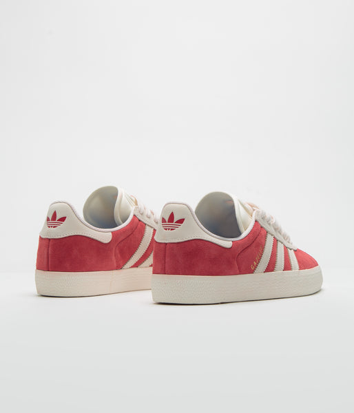 Adidas Gazelle ADV Shoes - Better Scarlet / Chalk White / Gold Metalli