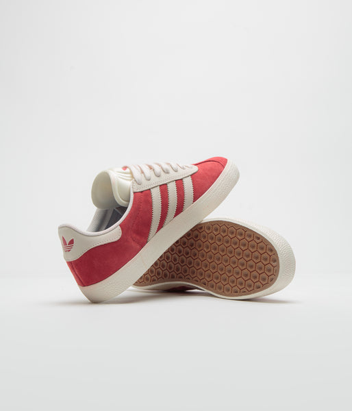 Adidas Gazelle ADV Shoes - Better Scarlet / Chalk White / Gold Metalli