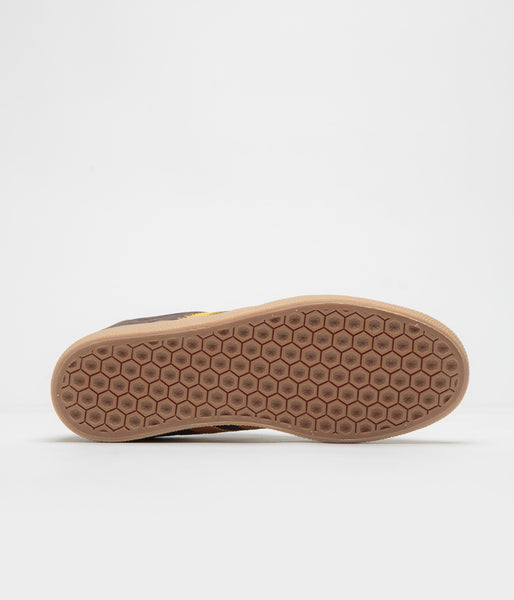 Adidas Gazelle ADV Shoes - Dark Brown / Preloved Yellow / Earth Strata |  Flatspot