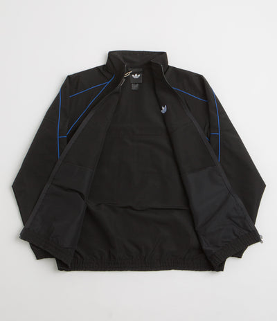 Adidas Gazelle Premiere Track Jacket in Black and White / Team Royal Blue