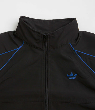 Adidas Gazelle Premiere Track Jacket in Black and White / Team Royal Blue