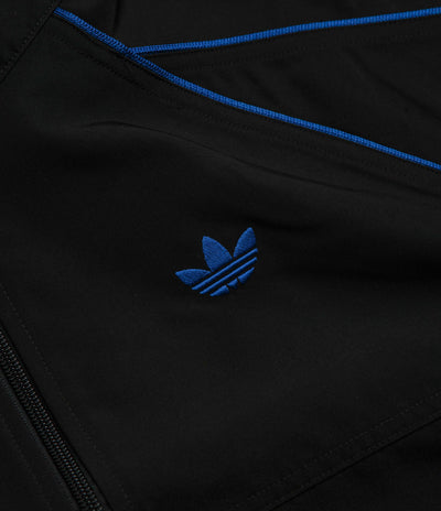 Adidas Gazelle Premiere Track Jacket in Black and White / Team Royal Blue