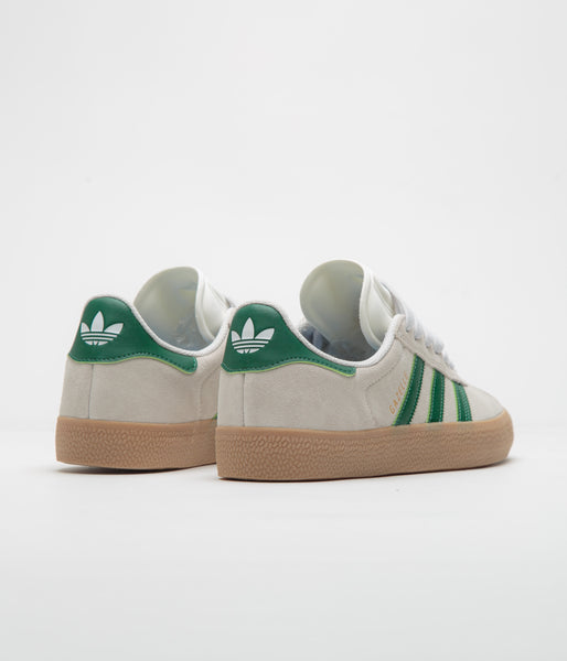 adidas gazelle silver green womens Adidas Gazelle ADV Shoes - Crystal White / Crystal White / Gum4