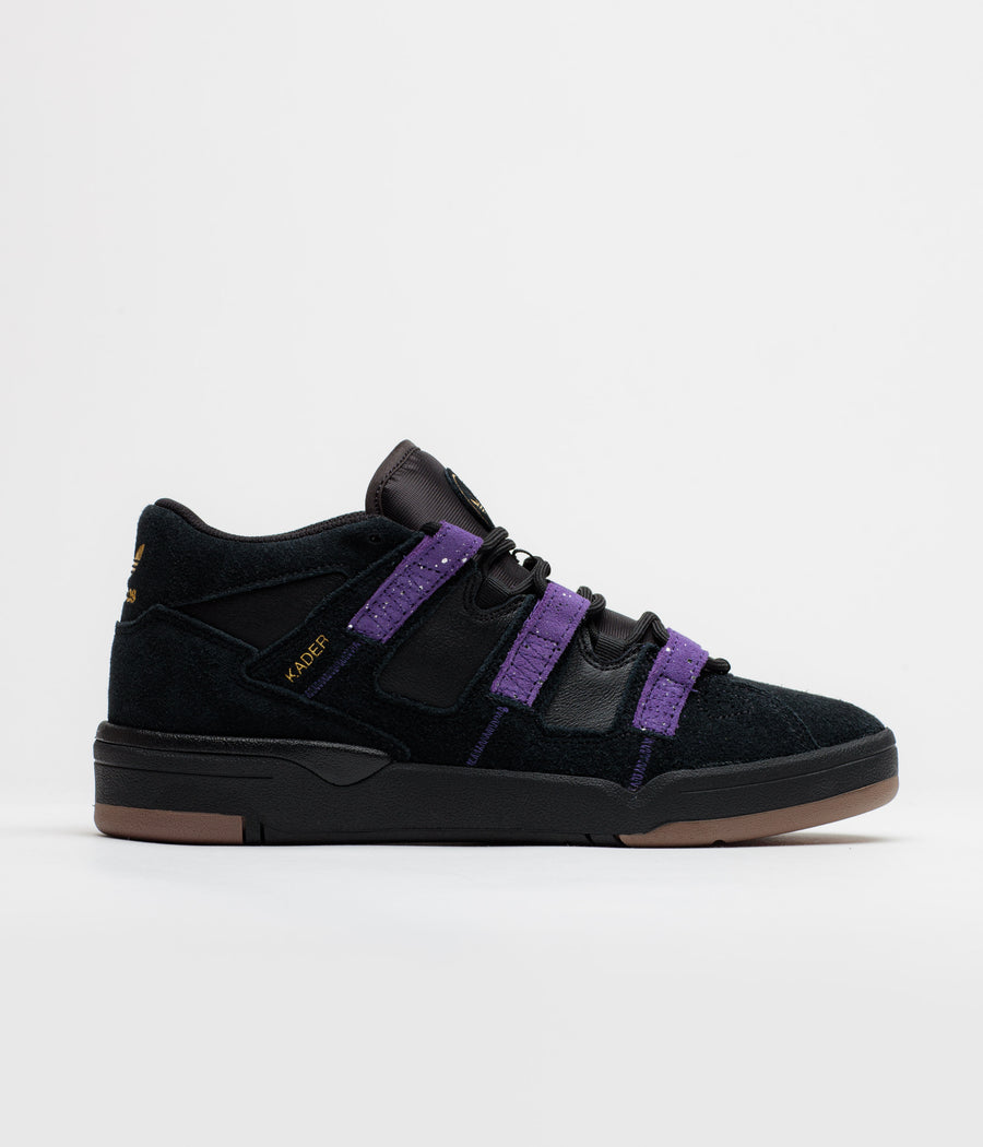 Adidas Kader Shoes - Core Black / Collegiate Purple / Gold Metallic
