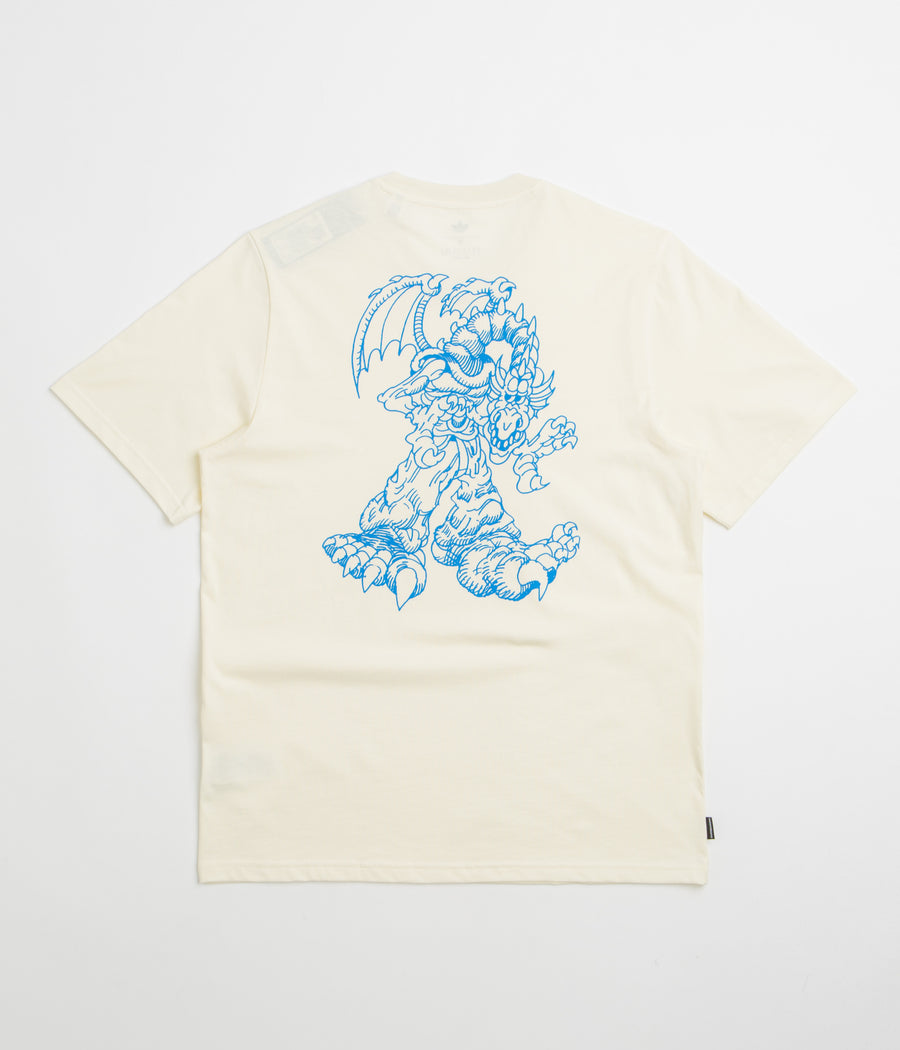 Adidas Kogan Dragon T-Shirt - Cream White / Lucid Ray Blue