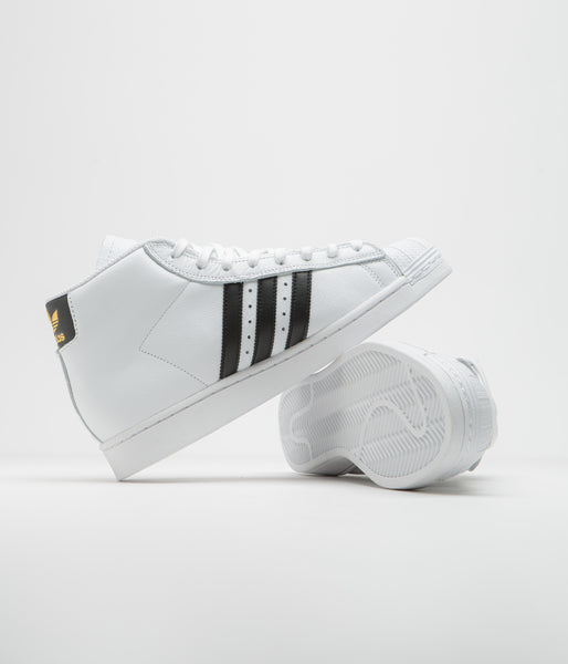 adidas gazelle silver green womens adidas Pro Model Shoes Footwear White / Core Black / Gold Metallic – Slam  City Skates main image 1