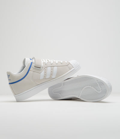 Adidas Pro Shell ADV Shoes - Crystal White / FTWR White / Team Royal Blue