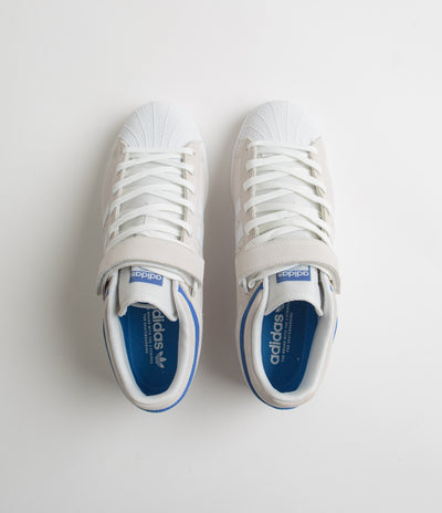 Adidas Pro Shell ADV Shoes - Crystal White / FTWR White / Team Royal Blue
