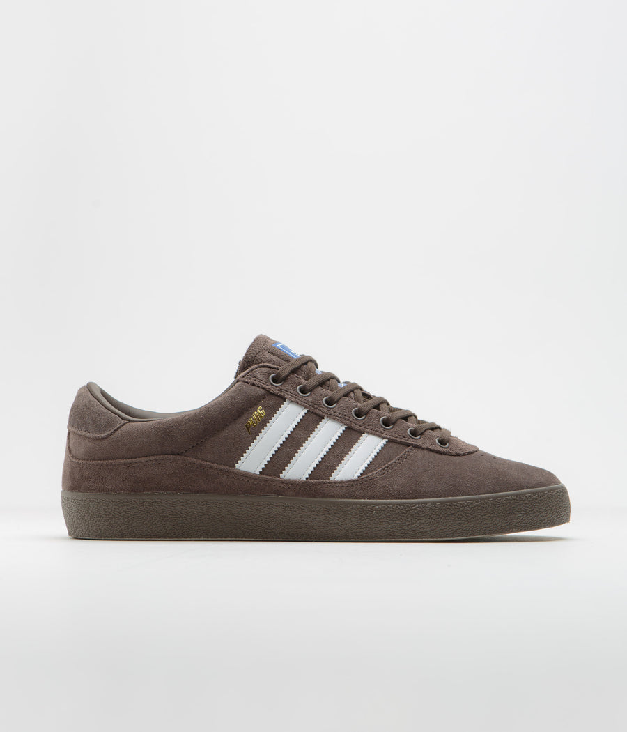 Adidas Puig Indoor Shoes - Brown / FTWR White / Bluebird