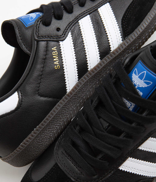 Adidas Samba Adv Shoes Core Black FTWR White Gold Metallic